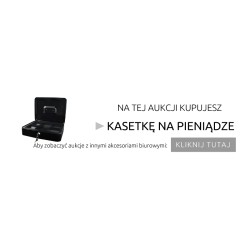 KASETKA NA PIENIĄDZE DUŻA CZARNA - SOLIDNA KONSTRUKCJA