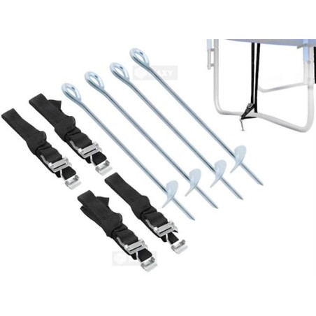 KOTWY MOCUJĄCE DO TRAMPOLINY 4SZT. - STABILIZACJA