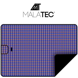 MATA PIKNIKOWA 145X180 BASIC - NIEBIESKA I WODOODPORNA