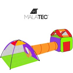 NAMIOT DLA DZIECI DOMEK + TUNEL + 200 PIŁEK - EDUKACYJNY ZESTAW