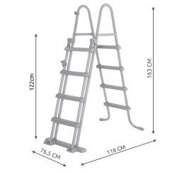 DRABINKA DO BASENU 122CM - WYGODNY DOSTĘP DO WODY