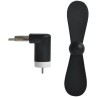 WENTYLATOR MICRO USB CZARNY - PRZENOŚNY I WYDAJNY