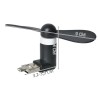 WENTYLATOR MICRO USB CZARNY - PRZENOŚNY I WYDAJNY