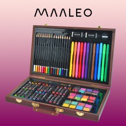 ZESTAW DO MALOWANIA 81SZT. W WALIZCE - KOMPLETNY