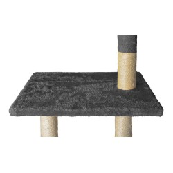 DRZEWKO DLA KOTA 138CM SZARE - ZABAWA I WYGODA
