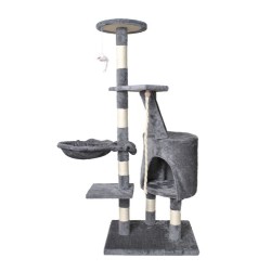 DRZEWKO DLA KOTA 118CM SZARE - IDEALNE DLA PUPILA