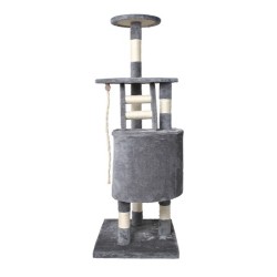 DRZEWKO DLA KOTA 118CM SZARE - IDEALNE DLA PUPILA
