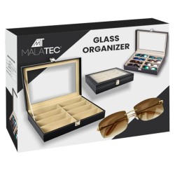 ORGANIZER NA OKULARY 8 PRZEGRÓDEK - ELEGANCKI I FUNKCJONALNY