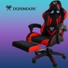 FOTEL GAMINGOWY CZARNO-CZERWONY DUNMOON - STYL I WYGODA