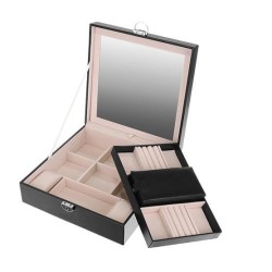 KUFEREK NA BIŻUTERIĘ CZARNY BEAUTYLUSH - PRAKTYCZNY I STYLOWY