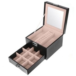 KUFEREK NA BIŻUTERIĘ CZARNY BEAUTYLUSH - ELEGANCKI ORGANIZER