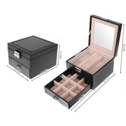 KUFEREK NA BIŻUTERIĘ CZARNY BEAUTYLUSH - ELEGANCKI ORGANIZER