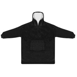 BLUZA XXL KOC CZARNY - CIEPŁY I WYGODNY