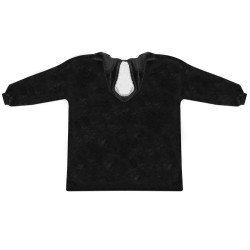BLUZA XXL KOC CZARNY - CIEPŁY I WYGODNY