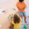 ZEGAR DREWNIANY ZABAWKOWY - EDUKACYJNY I KOLOROWY