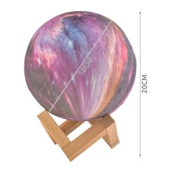 LAMPKA NOCNA KSIĘŻYC 15CM 16 KOLORÓW - MAGIA ŚWIATŁA