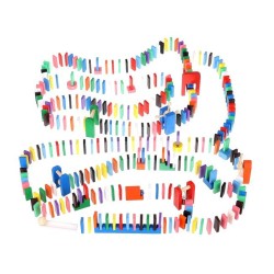 DOMINO DREWNIANE 1080 ELEMENTÓW - KREATYWNA ZABAWA