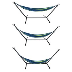 HAMAK OGRODOWY 200X150CM ZE STELAŻEM - KOMPLET DO RELAKSUcm ze stelażem