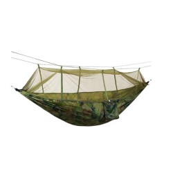 HAMAK TURYSTYCZNY SANTIAGO ARMY 260X140CM NET - LEKKI I WYTRZYMAŁY