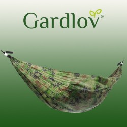 HAMAK TURYSTYCZNY SANTIAGO ARMY 260X140CM NET - LEKKI I WYTRZYMAŁY