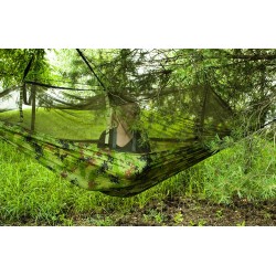 HAMAK TURYSTYCZNY SANTIAGO ARMY 260X140CM NET - LEKKI I WYTRZYMAŁY