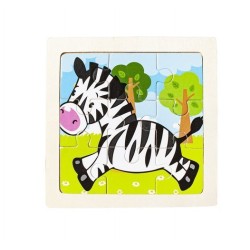 UKŁADANKA DREWNIANA PUZZLE 4SZT. - EDUKACYJNA I KREATYWNA