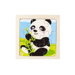 UKŁADANKA DREWNIANA PUZZLE 4SZT. - EDUKACYJNA I KREATYWNA