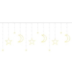 KURTYNA ŚWIETLNA 138LED CIEPŁY BIAŁY 31V - ŚWIĄTECZNA DEKORACJA