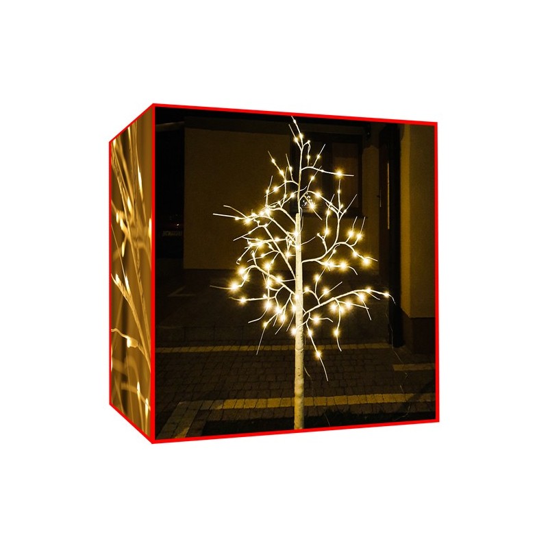 DRZEWKO OZDOBNE BRZOZA 180CM - LAMPKI LED ŚWIĄTECZNE 31V