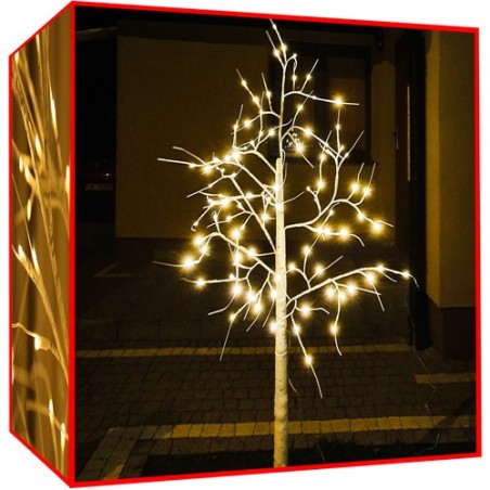 DRZEWKO OZDOBNE BRZOZA 180CM - LAMPKI LED ŚWIĄTECZNE 31V