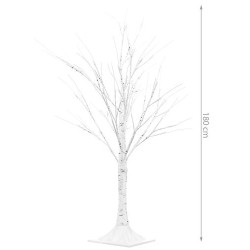 DRZEWKO OZDOBNE BRZOZA 180CM - LAMPKI LED ŚWIĄTECZNE 31V