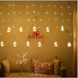 KURTYNA ŚWIETLNA 108LED CIEPŁY BIAŁY 31V KŚ11346 - ŚWIĄTECZNY KLIMAT