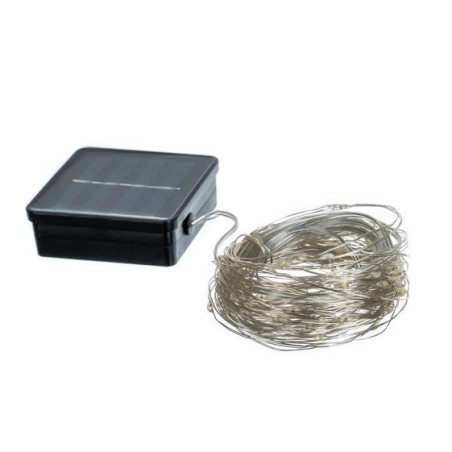 LAMPKI CHOINKOWE SOLARNE-DRUCIKI 100LED ZIMNY BIAŁY - NOWOCZESNE
