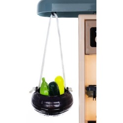 KUCHNIA ZABAWKOWA 72CM NIEBIESKA + PARA - ZABAWA DLA DZIECI