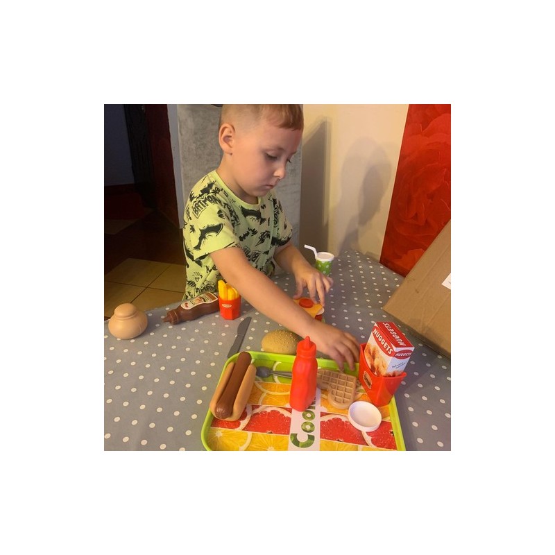 FAST FOOD ZESTAW ZABAWKOWY - EDUKACYJNA ROZRYWKA