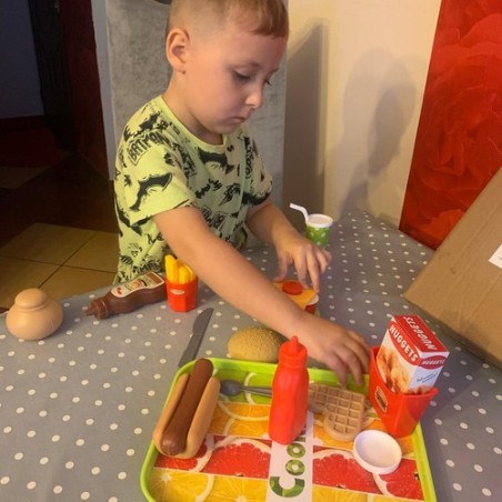 FAST FOOD ZESTAW ZABAWKOWY - EDUKACYJNA ROZRYWKA