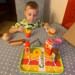 FAST FOOD ZESTAW ZABAWKOWY - EDUKACYJNA ROZRYWKA