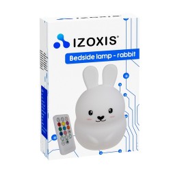LAMPKA NOCNA RGB Z PILOTEM KRÓLIK - KOLOROWE OŚWIETLENIE DLA DZIECI