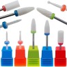 FREZY CERAMICZNE ZESTAW 5SZT. - PROFESJONALNE DO PAZNOKCI