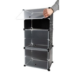 REGAŁ MODUŁOWY NA BUTY 6 POZIOMÓW - KOMPAKTOWY ORGANIZER