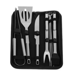 PRZYBORY DO GRILLA ZESTAW 9 AKCESORIÓW + ETUI - KOMPLETNY