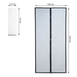 MOSKITIERA DO DRZWI UNIWERSALNA 80/90/100X210/220CM - PRAKTYCZNA