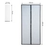 MOSKITIERA DO DRZWI UNIWERSALNA 80/90/100X210/220CM - PRAKTYCZNA
