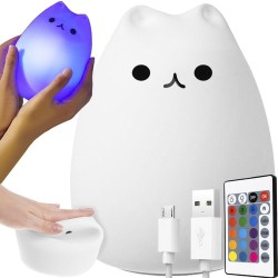 LAMPKA NOCNA LED KOTEK -...