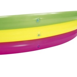 DMUCHANY BASEN TĘCZOWY 152CM - KOLOROWA ROZRYWKA DLA DZIECI