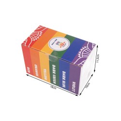 KOLOROWY PROSZEK HOLI ZESTAW 6X100G - FESTIWALOWE KOLORY