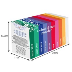 KOLOROWY PROSZEK HOLI ZESTAW 10X100G - WYJĄTKOWA ZABAWA
