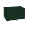 POKROWIEC NA HUŚTAWKĘ OGRODOWĄ 215X153X145CM PE - OCHRONA PRZED POGODĄ