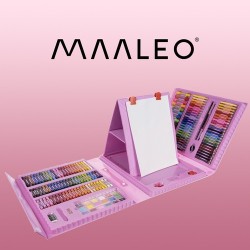 ZESTAW DO MALOWANIA 208SZT. W WALIZCE - KOMPLET DLA ARTYSTÓW