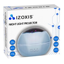 LAMPKA NOCNA Z PROJEKTOREM NIEBIESKA - KOLOROWE OŚWIETLENIE DLA DZIECI